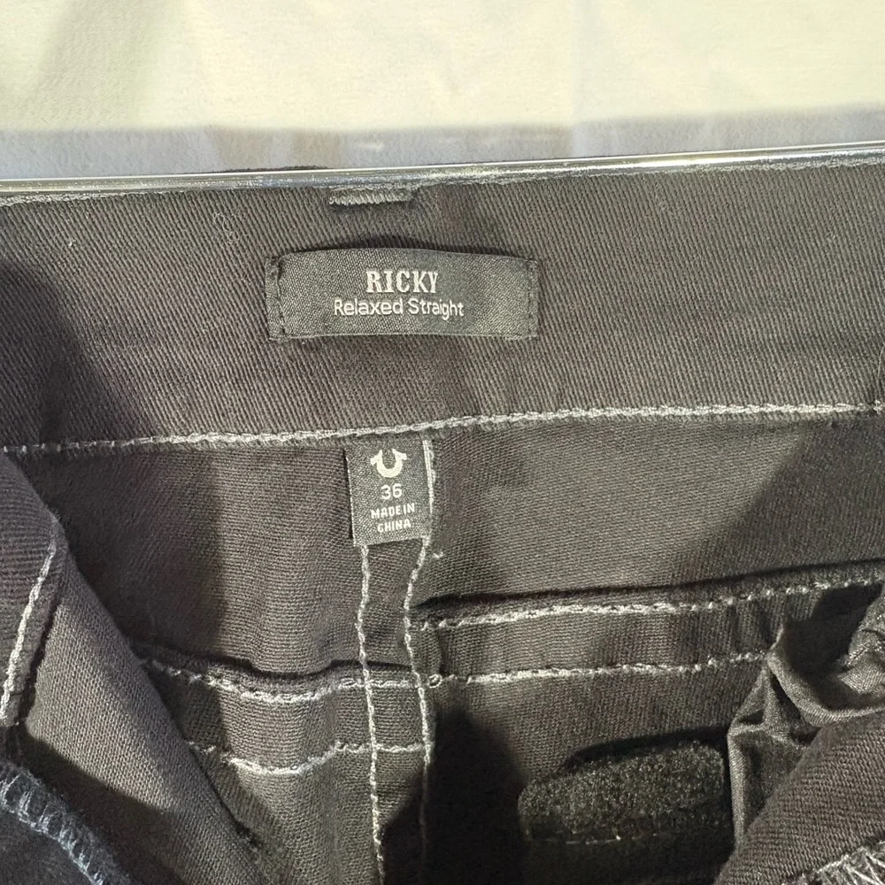 True Religion Men's Black Slim Jeans